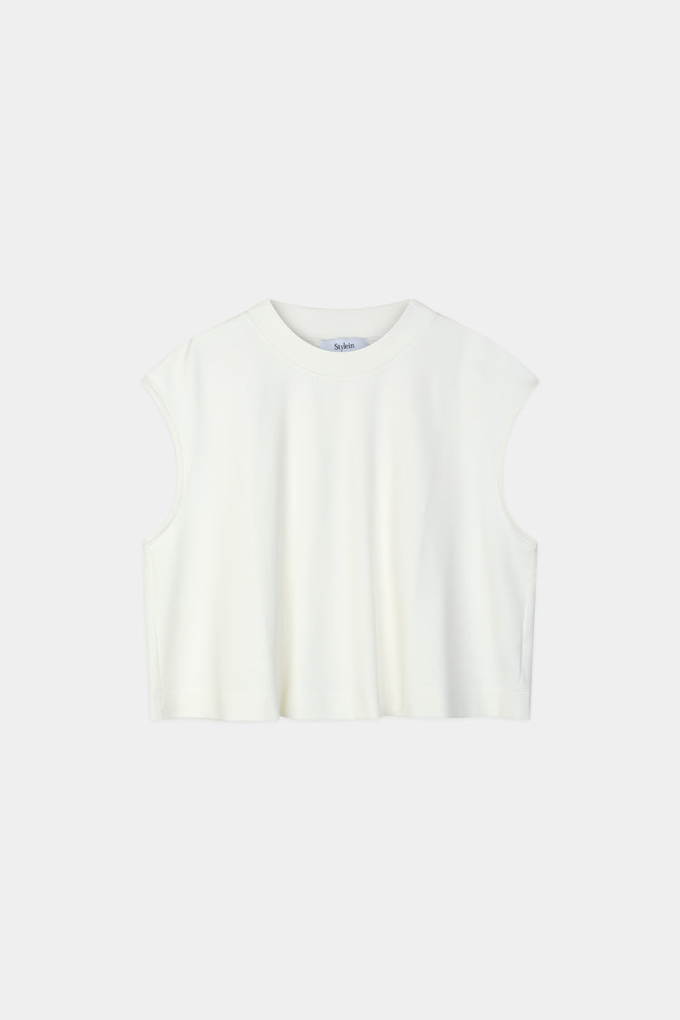 Jenn cropped top cream stylein packshot