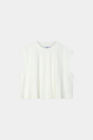 Jenn sleeveless oversized top cream stylein packshot