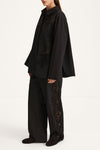 Black trousers with embroidery details stylein jeraldine side