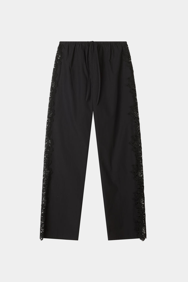 Black trousers with embroidery details stylein jeraldine packshot