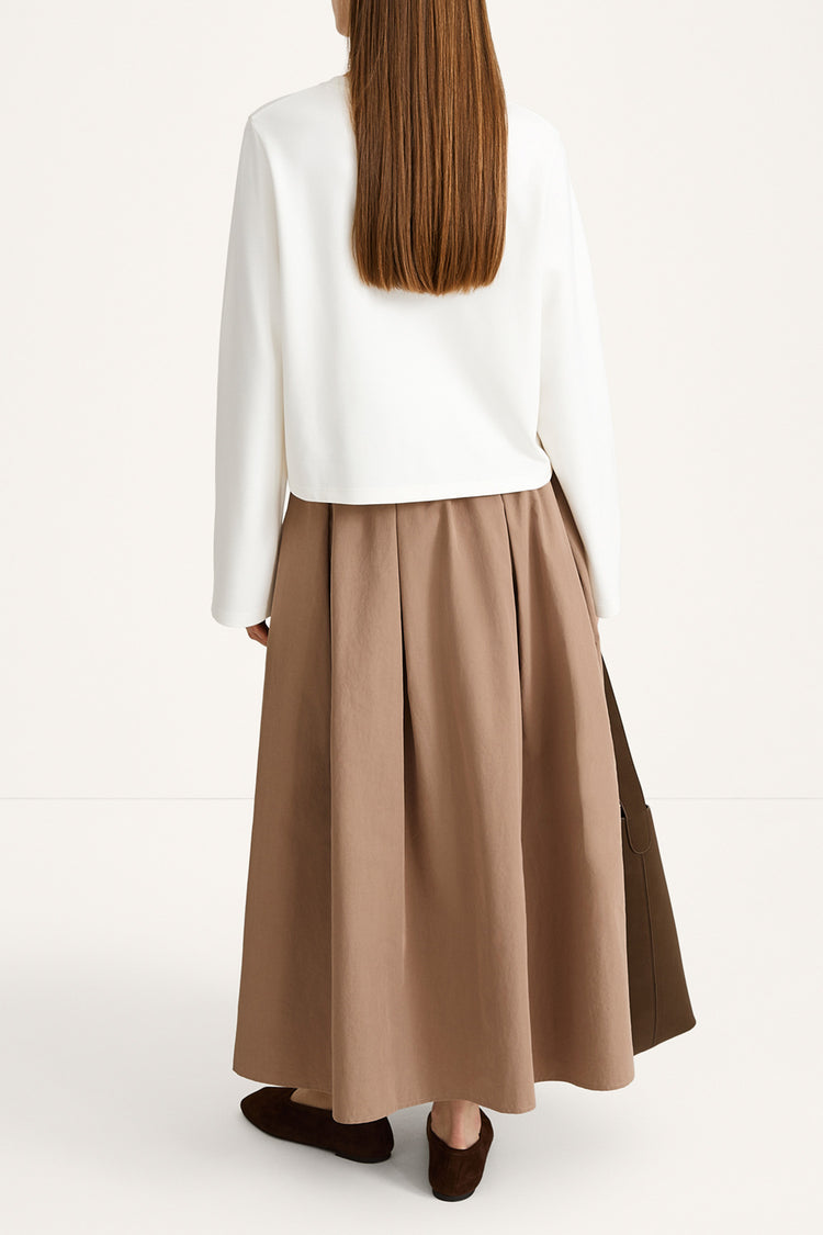 Jerry long sleeve top cream stylein model image back