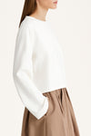 Jerry long sleeve top cream stylein model image side close