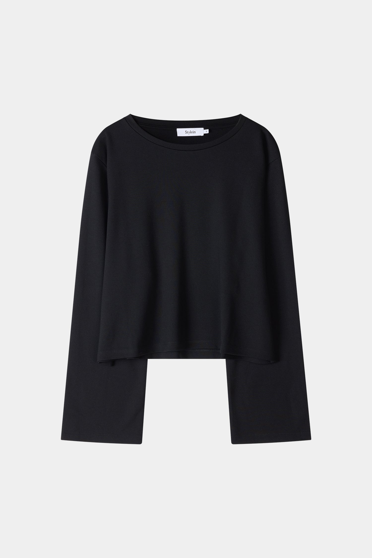 Jerry top long sleeve t-shirt black stylein packshot