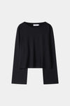 Jerry top long sleeve t-shirt black stylein packshot
