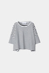 JIMMY T-SHIRT - BLACK/WHITE STRIPE