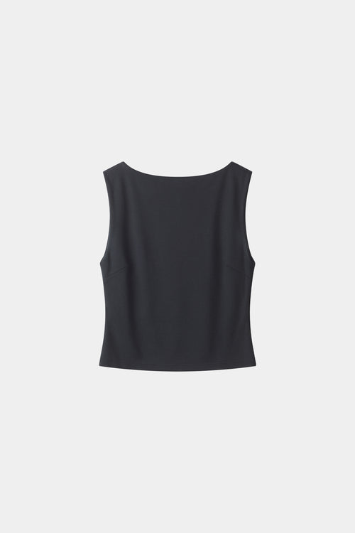 Jody sleeveless top black stylein model image front