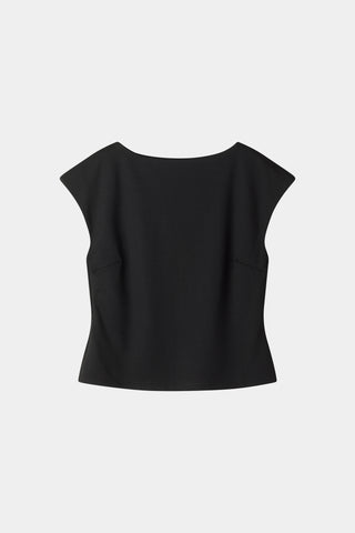 Jodyn sleeveless top black stylein packshot