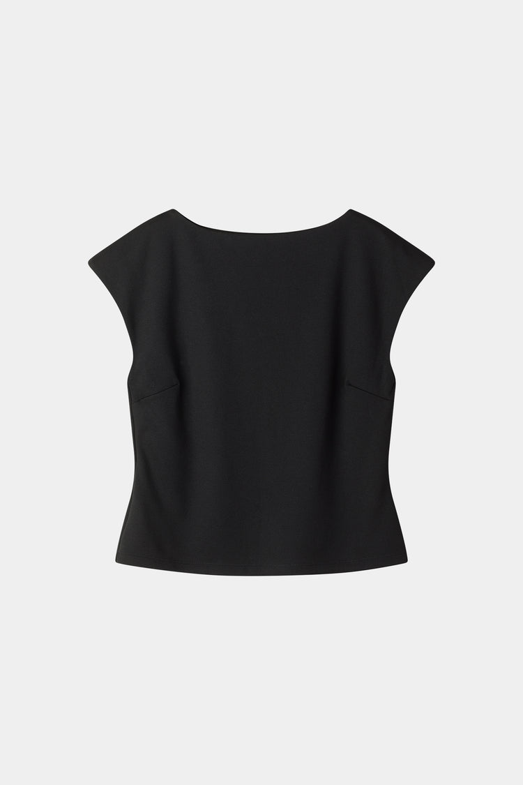 Jodyn sleeveless top black stylein packshot