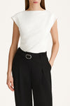 Jodyn sleeveless top cream stylein model image front close