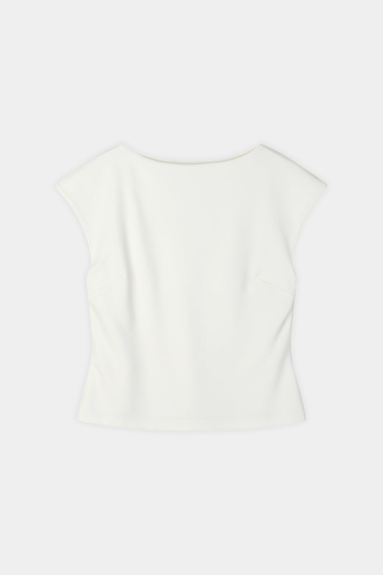 Jodyn sleeveless top cream stylein packshot