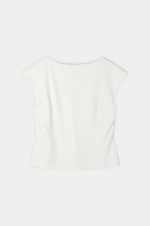Jodyn sleeveless top cream stylein model image front