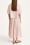 Joelle short sleeve blouse off pink stylein model image back
