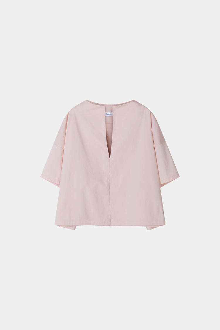 Joelle blouse short sleeve off-pink stylein packshot 