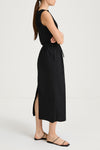 Jolene midi skirt black stylein model image side