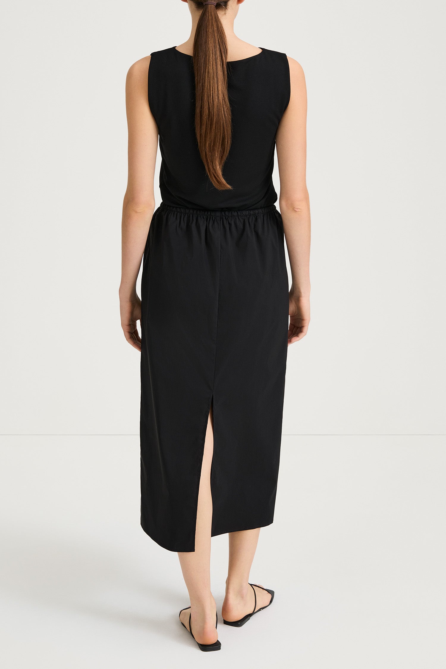 Jolene midiskirt black stylein model image back