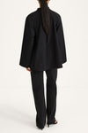 Jontavi shirt black  embroodery stylein back