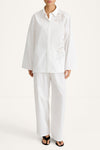 white shirt embroidery stylein jontavi model image