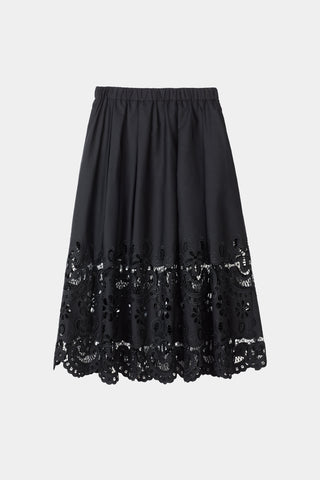 Jorah embroidery skirt black stylein packshot