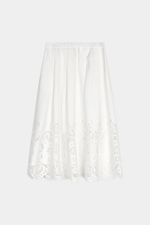 Jorah embroidery skirt white stylein model image front