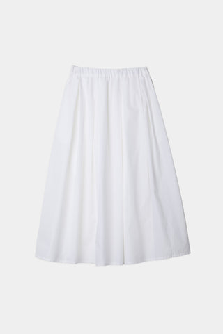 Jorina skirt voluminous mid length a line white stylein packshot