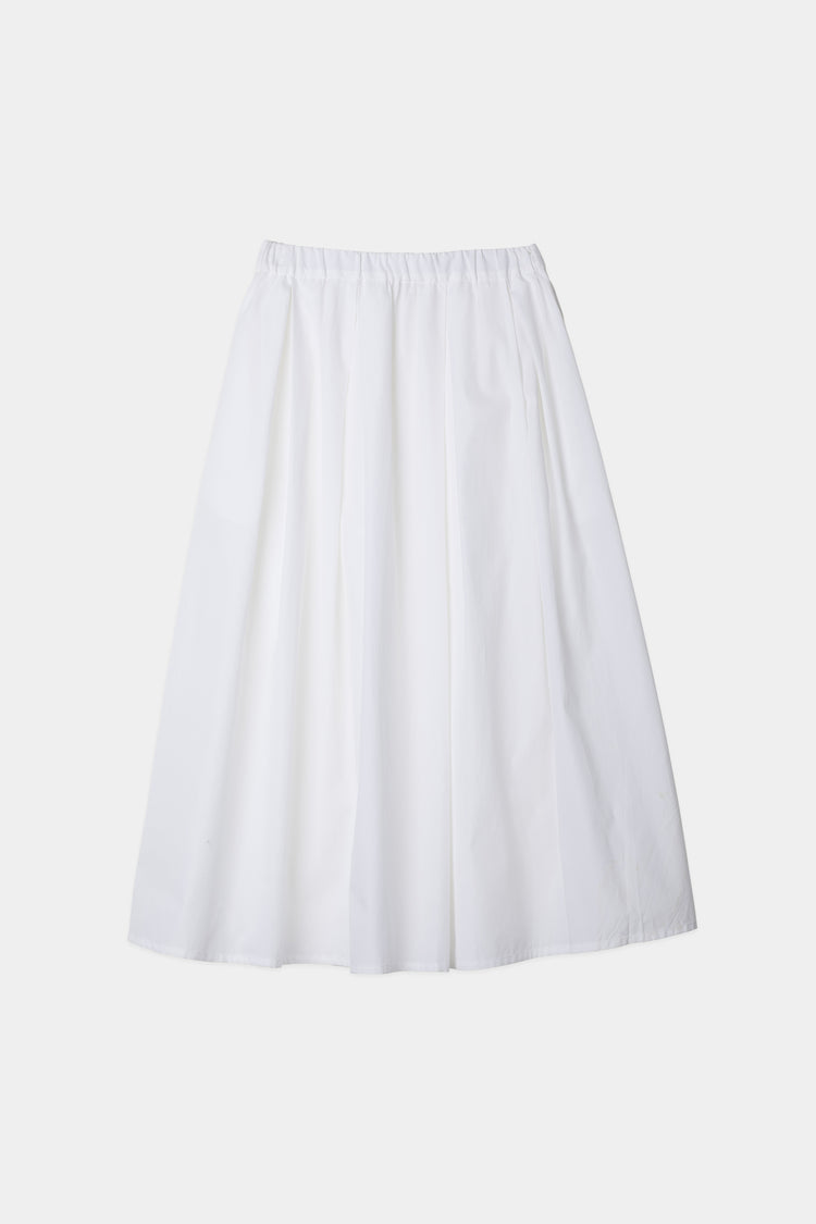 Jorina skirt voluminous mid length a line white stylein packshot