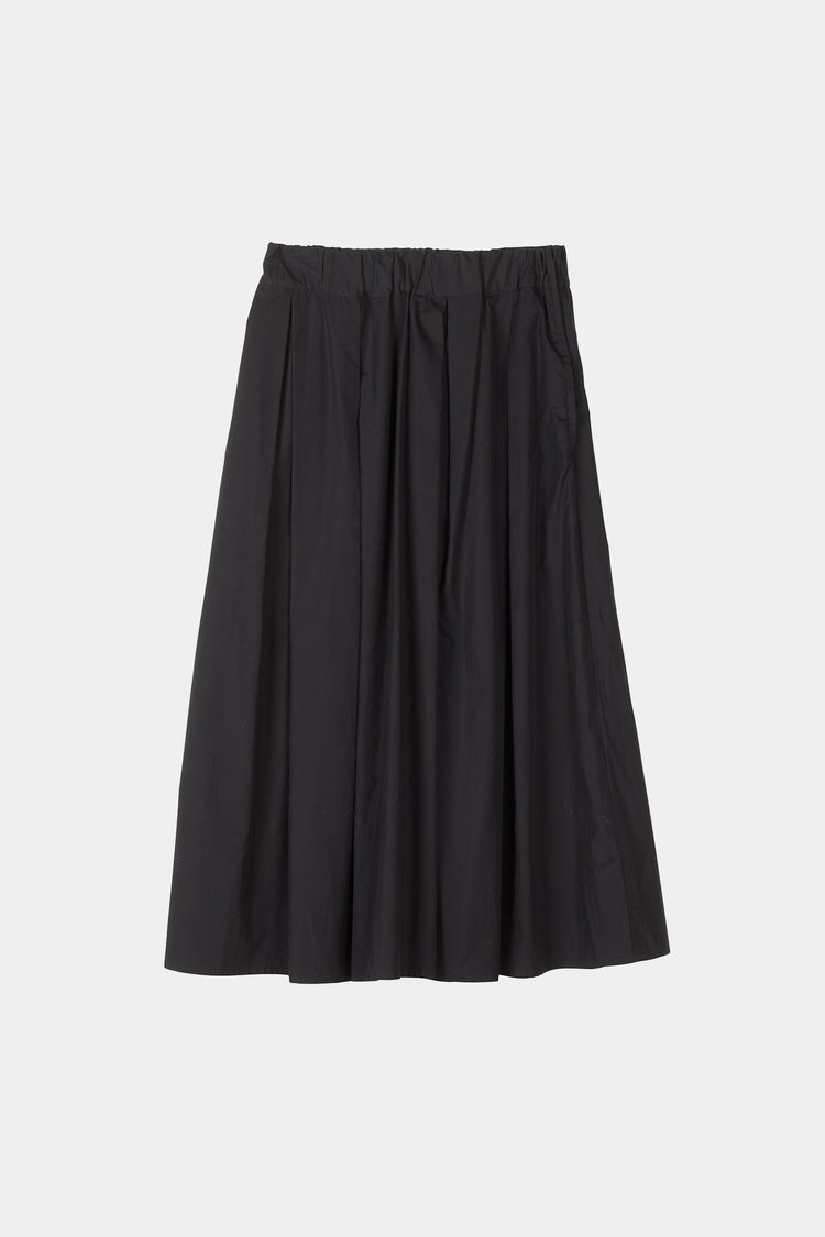 Jorina skirt voluminous mid length a line black stylein packshot