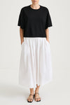 Jorina midi cotton skirt white stylein model image front