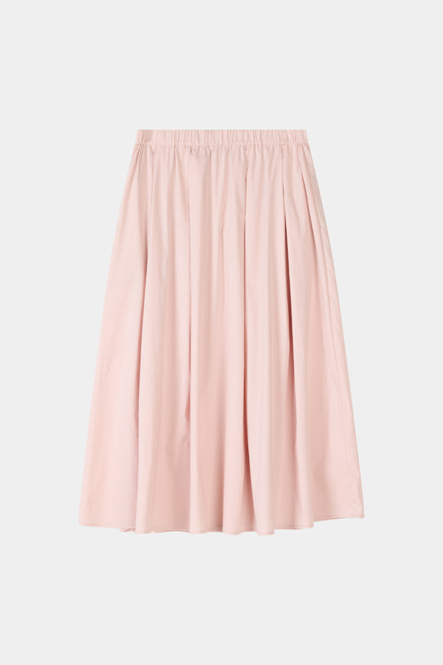 Jorina pink cotton a lined midi skirt Stylein  model image front