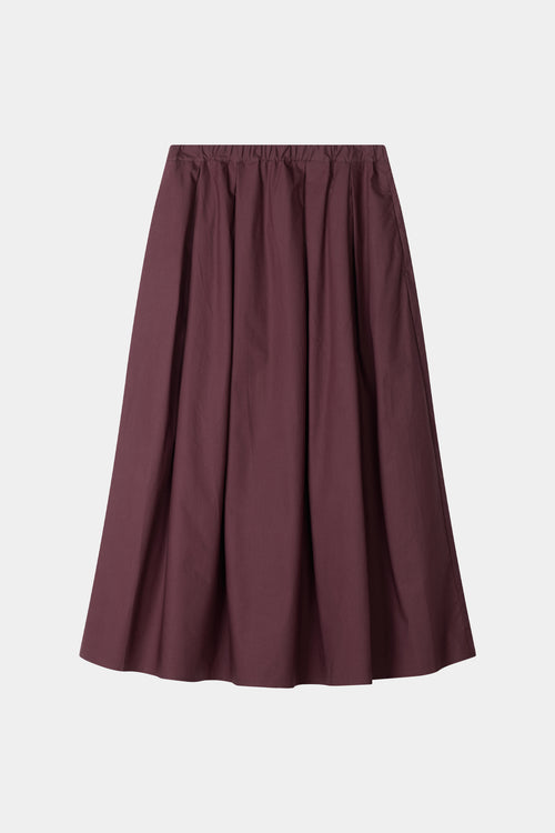 Jorina trench maxi skirt bordeaux stylein model image front