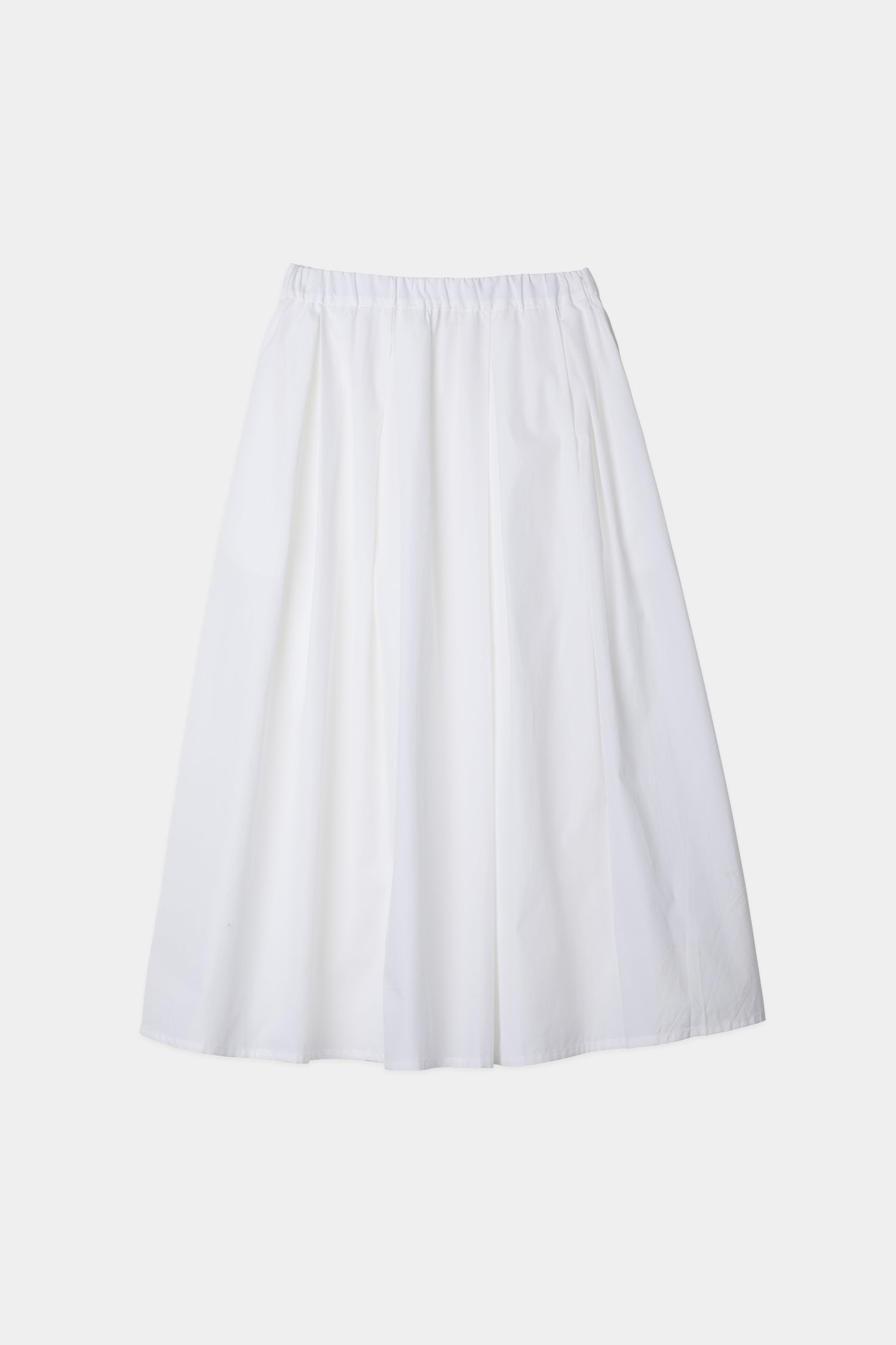 Jorina skirt voluminous mid length a line white stylein packshot