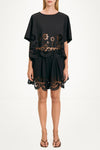 Joss shorts broderie anglaise black stylein model image front