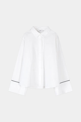 White wide sleeve shirt stylein jovanna front packshot