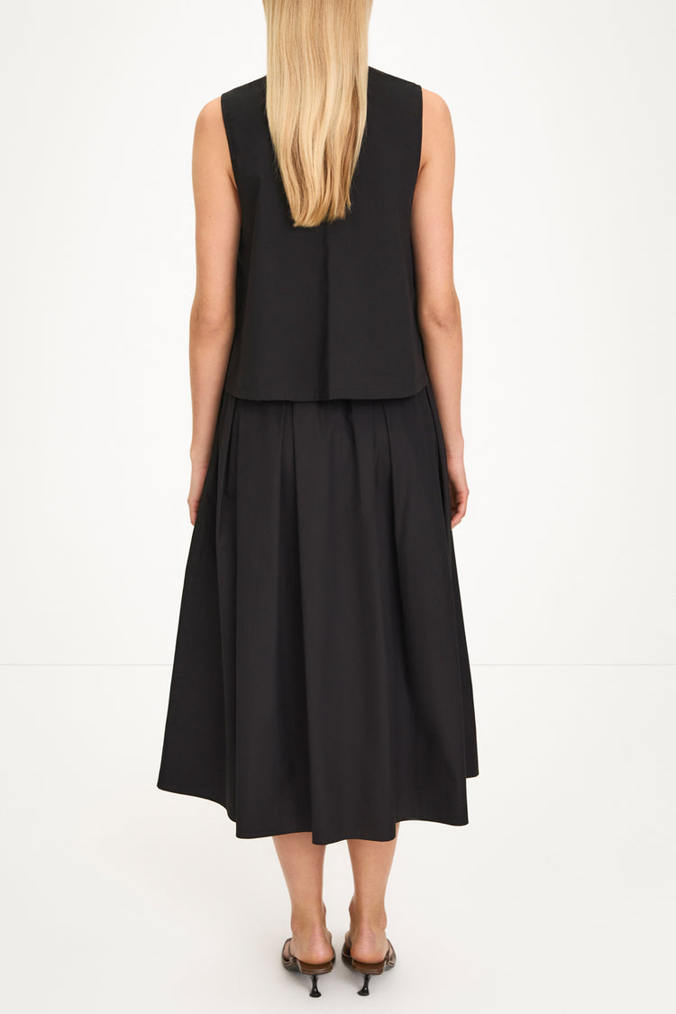 Joya sleeveless blouse black stylein model image back