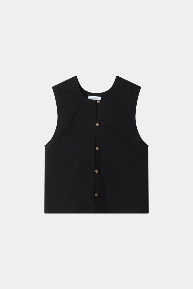 Joya sleeveless blouse black stylein packshot