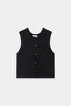 Joya sleeveless blouse black stylein packshot