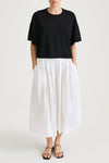 Juniper cropped top black stylein model image front