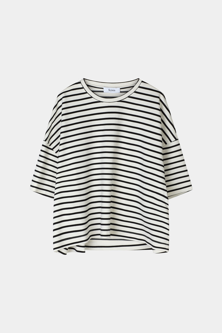 JUNIPER TOP - BLACK STRIPE