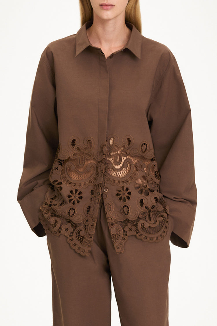 JURETTO SHIRT - COFFEE