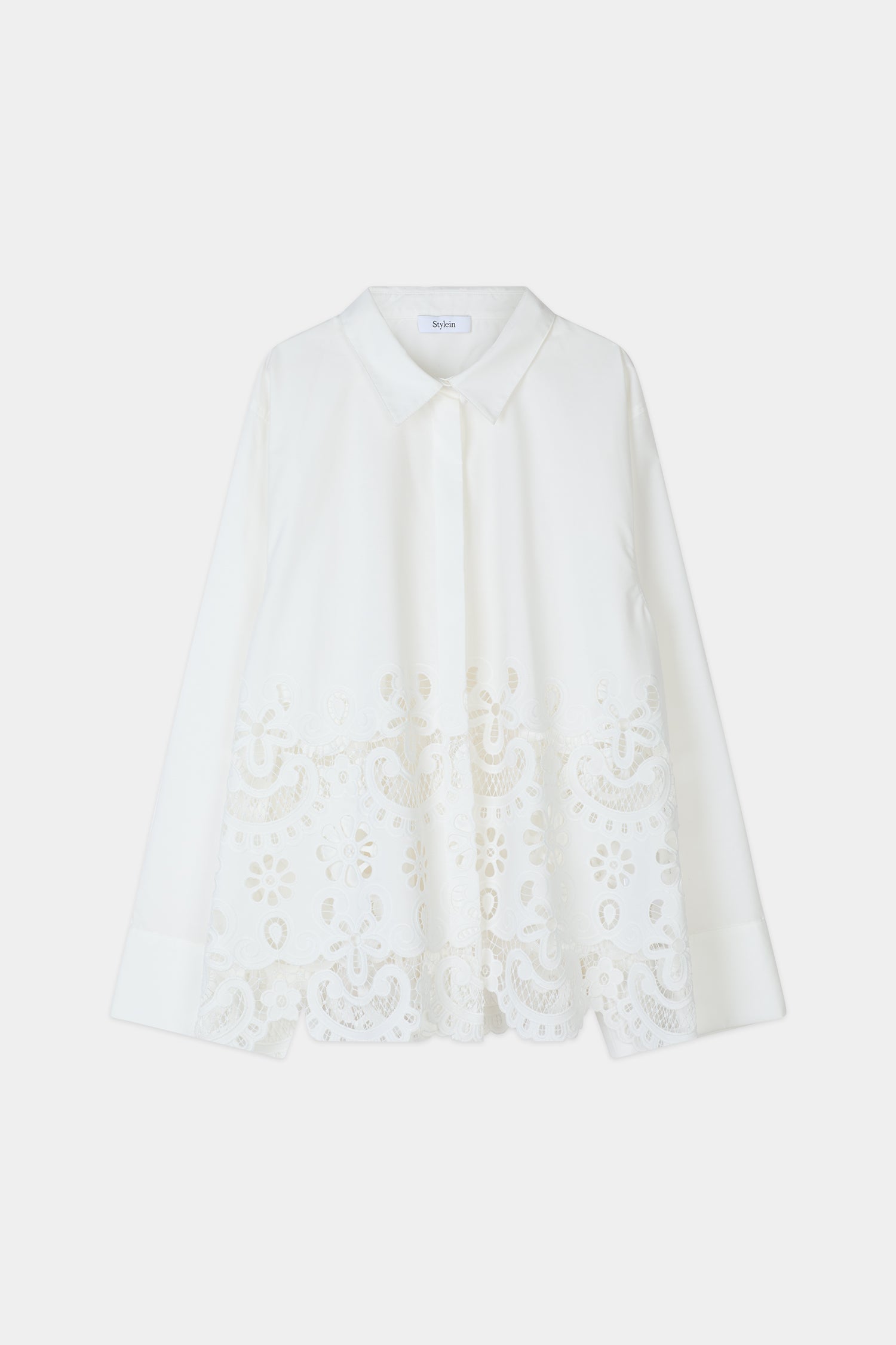 Juretto embroidery blouse white stylein packshot