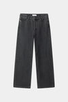Keanu denim trousers barrel washed out black stylein packshot