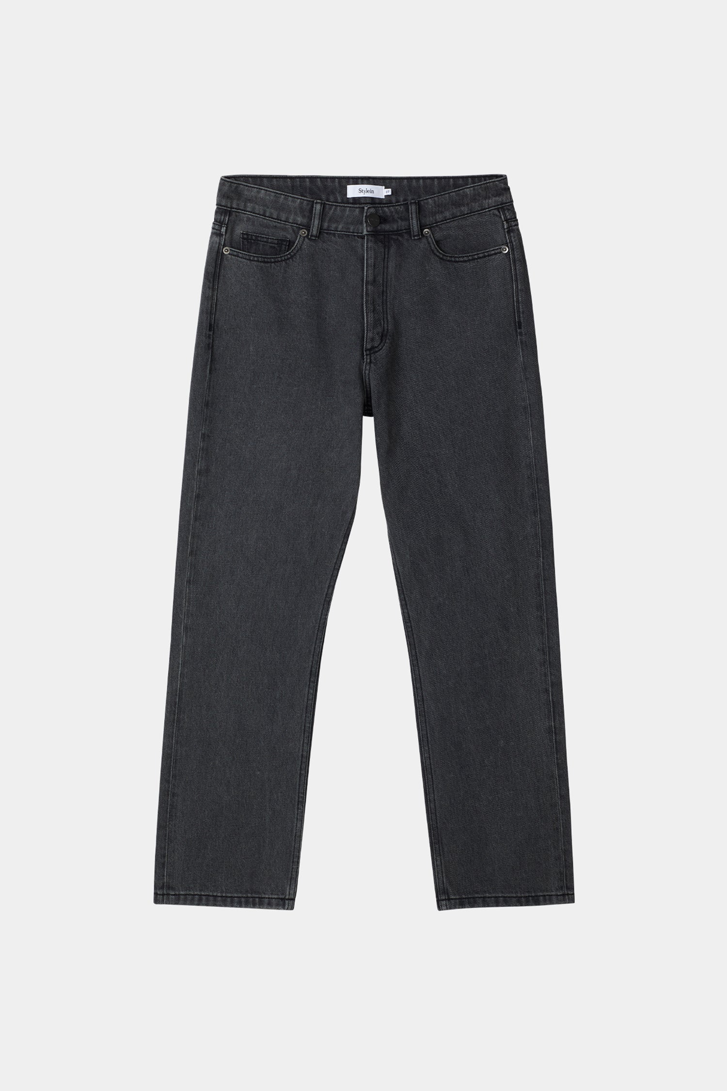 Ken original cropped straight fit denim mid waist mid grey stylein packshot