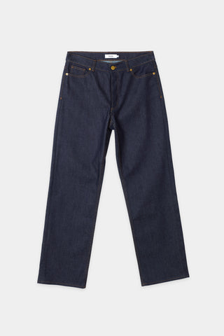 Kim denim voluminous baggy silhouette semi loose dark blue stylein packshot