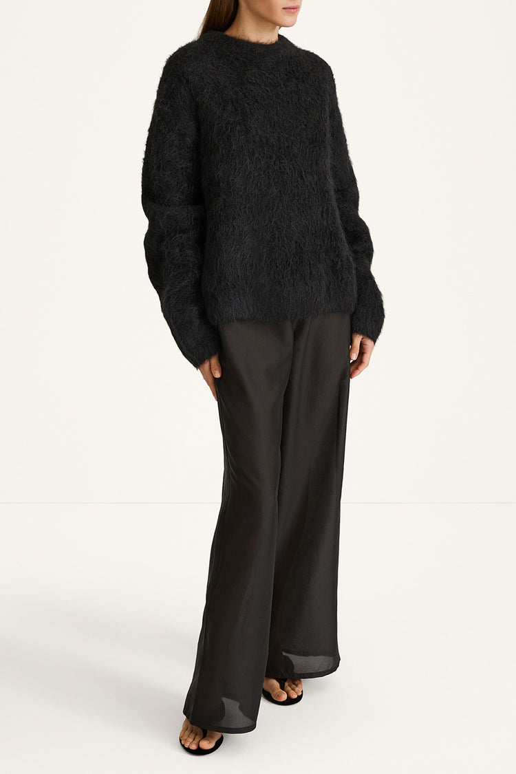 black oversized knitted sweater stylein lory side image