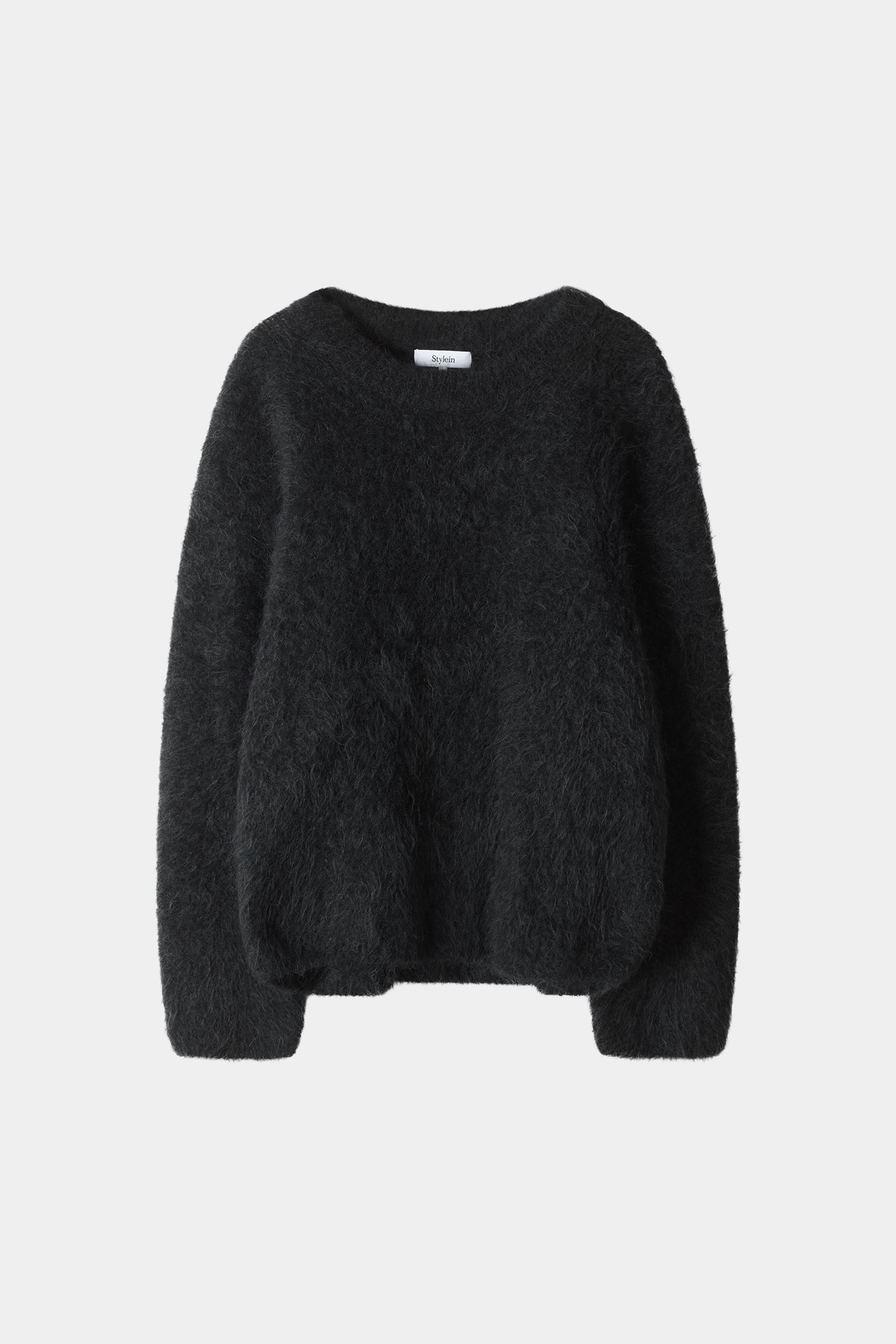 black oversized knitted sweater stylein lory packshot