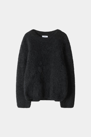 black oversized knitted sweater stylein lory packshot