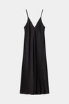 Macena v-neck maxi long dress black stylein packshot
