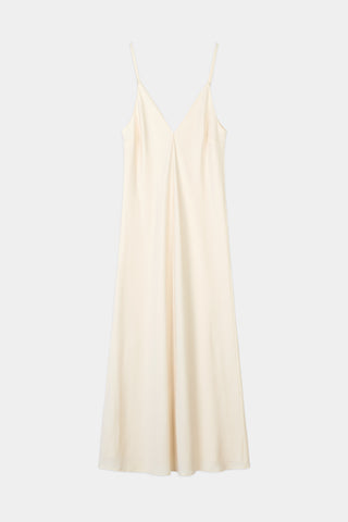 Macena v-neck maxi long dress ivory stylein packshot