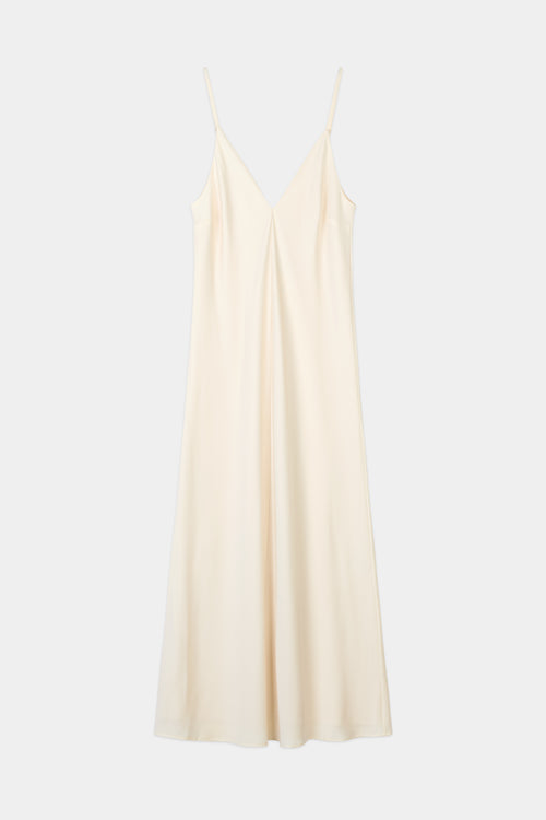 Macena v-neck maxi long dress ivory stylein packshot