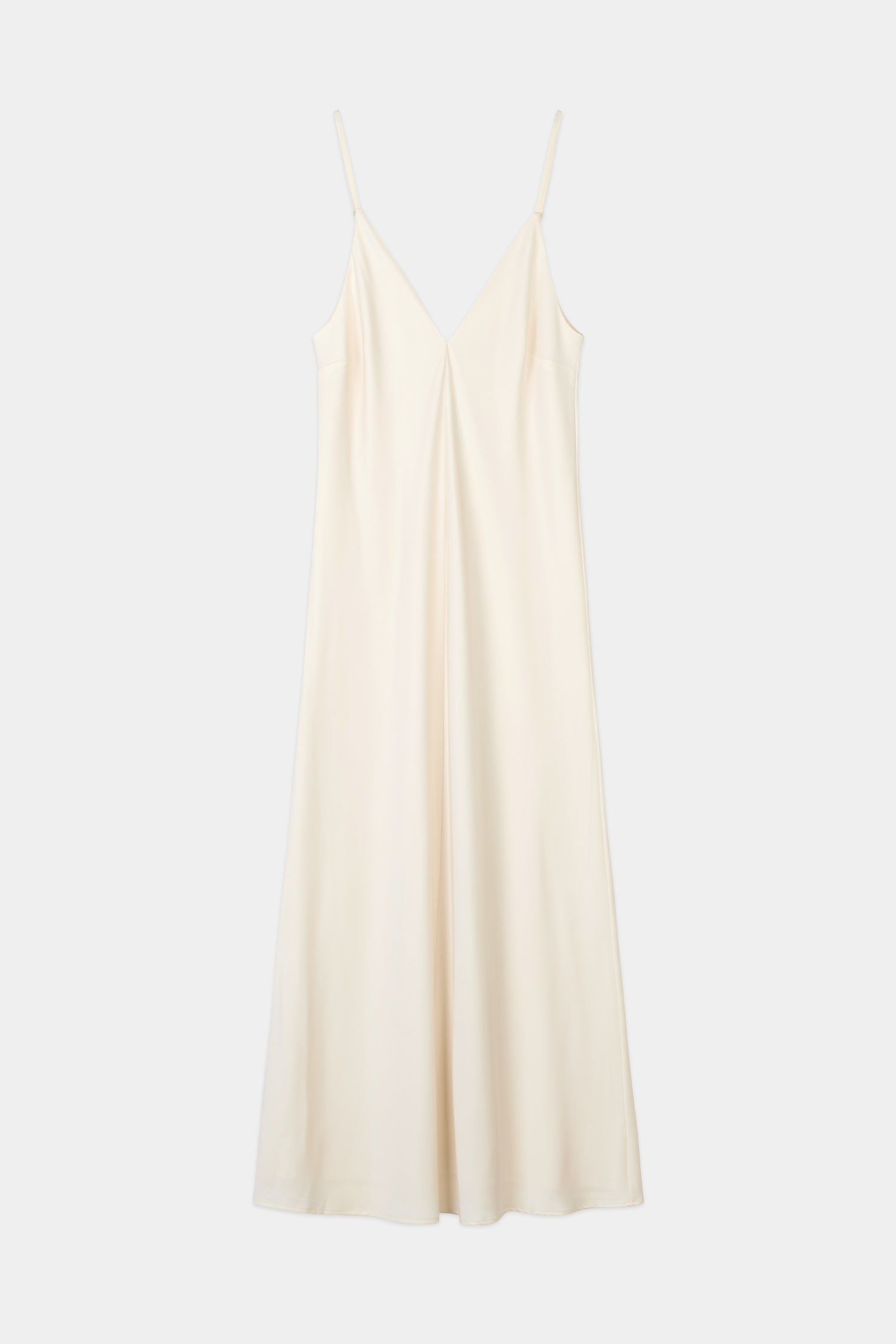 Macena v-neck maxi long dress ivory stylein packshot