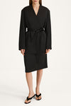 Maggiano waist tie blazer black stylein front